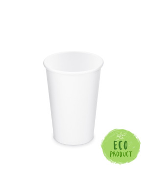 Pohár biely papierový 330 ml, L (O 80 mm), 50ks Pohár biely papierový 330 ml, L (O 80 mm), 50ks