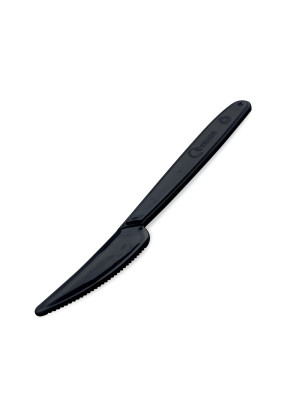 Nôž príborový (PP) znovu použiteľný čierny 18,5 cm 50 ks Nôž príborový (PP) znovu použiteľný čierny 18,5 cm 50 ks