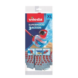 Mop, mikrovlákno, VILEDA "Supermocio 3Action", modrý