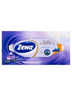 Kozmetické utierky ZEWA Softis, štvorvrstvové