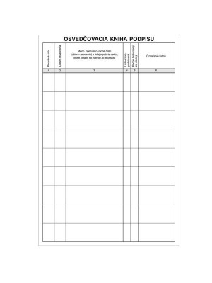 Osvedčovacia kniha podpisov 