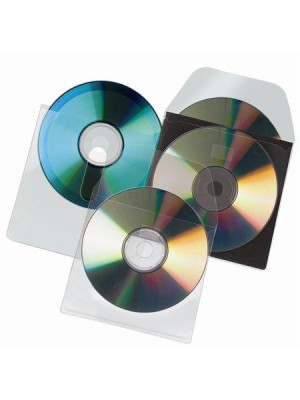 Samolepiace vrecko na CD s otvorom 3L, 10 ks