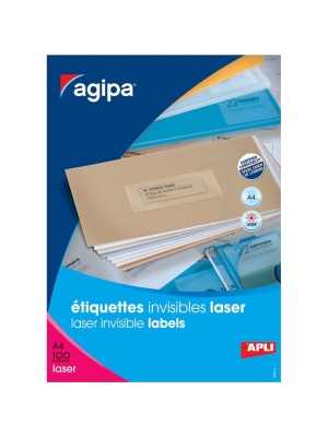 Etikety polyesterové priehľadné, A4, 70 x 37 mm