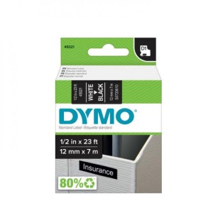 Samolepiaca páska Dymo D1, 12 mm čierna/biela
