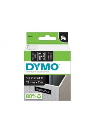 Samolepiaca páska Dymo D1, 12 mm čierna/biela