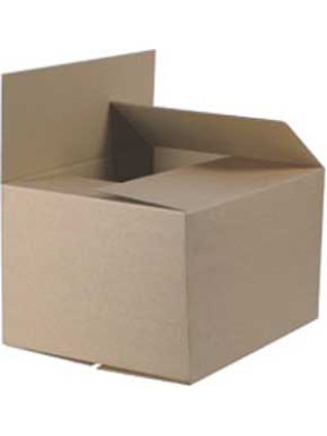 Škatuľa s klopou, hnedá, 400 x 315 x 240 mm
