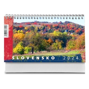 Kalendár stolový SLOVENSKO 1 2024