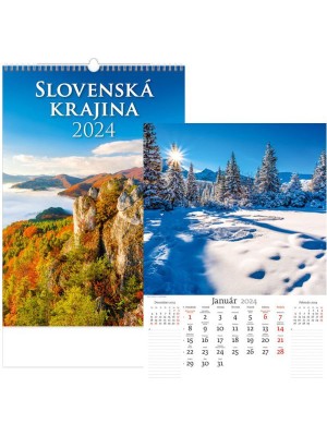 Kalendár nástenný SLOVENSKÁ KRAJINA 2024