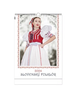 Kalendár nástenný SLOVENSKÝ FOLKLÓR 2024