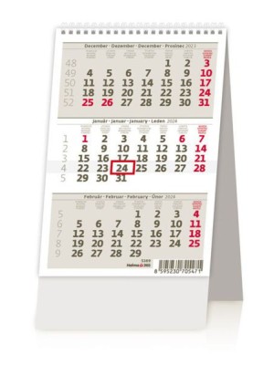 Kalendár stolový MINI trojmesačný 2024