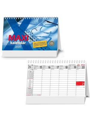 Kalendár stolový pracovný MAXI 2024