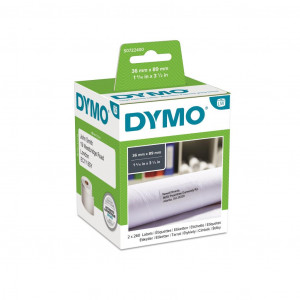 Etikety Dymo LW 89x36mm adresné veľké biele 520ks