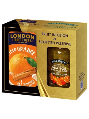 Darčeková sada LONDON Fruit & Herb a Mackays Pomaranč 340 g