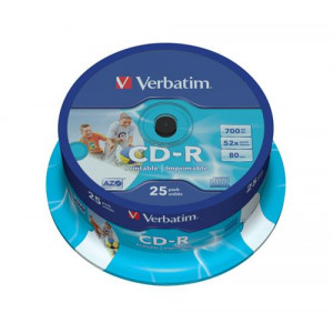 CD-R Verbatim printable cake 25 ks