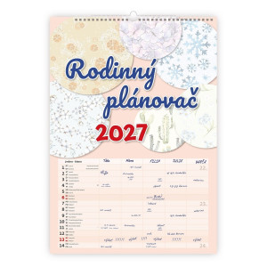 Kalendár nástenný RODINNÝ plánoč 2027
