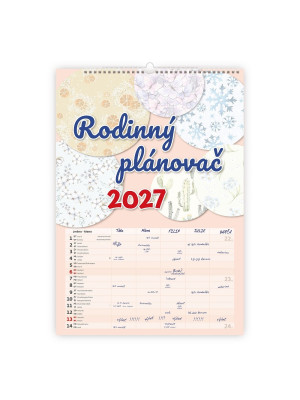 Kalendár nástenný RODINNÝ plánoč 2027