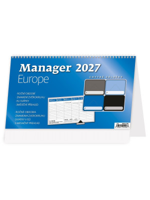 Kalendár stolový MANAGER 2027 EUROPE