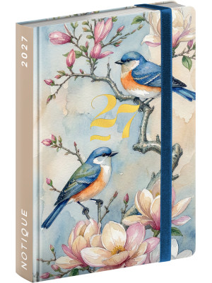 Diar A6 Vtáci mini 2027/  9,8 x 14,5 cm