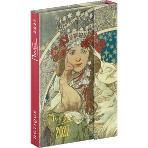 Diár B6 magnetický týždenný ALFONS MUCHA 2027