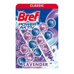 Bref Power Aktiv WC závesný blok tuhý 3 x 50 g kvety