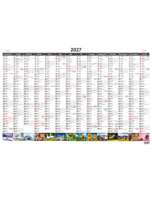 Kalendar na stenu1 listovy HELMA A1 obrázkový