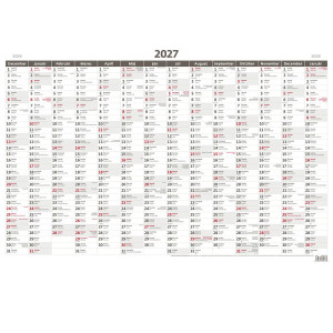 Kalendar na stenu1 listovy HELMA A1