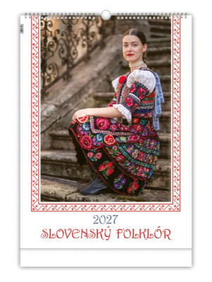 Kalendár nástenný SLOVENSKÝ FOLKLÓR 2027