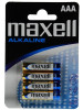 Batéria, AAA, tužková, 4 ks MAXELL alkaline Batéria, AAA, tužková, 4 ks MAXELL alkaline