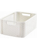 Odkladací box, s efektom rattanu, 18 l, "Style M"