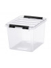 Úložný box, plastový, 3 l, čierne úchytky, SMARTSTORE "Classic 3", priehľadný Úložný box, plastový, 3 l, čierne úchytky, SMARTSTORE "Classic 3", priehľadný