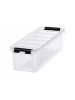 Úložný box, plastový, 3,5 l, čierne úchytky, SMARTSTORE "Classic 4", priehľadný Úložný box, plastový, 3,5 l, čierne úchytky, SMARTSTORE "Classic 4", priehľadný