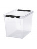 Úložný box, plastový, 25 l, čierne úchytky, SMARTSTORE "Classic 16", priehľadný Úložný box, plastový, 25 l, čierne úchytky, SMARTSTORE "Classic 16", priehľadný