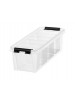 Úložný box, plastový, čierne úchytky, 4 priehradky, SMARTSTORE "Classic 4", priehľadný Úložný box, plastový, čierne úchytky, 4 priehradky, SMARTSTORE "Classic 4", priehľadný