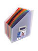 Box  na časopis 265x325 mm, PP, 12 priehradiek, EXACOMPTA, farebný