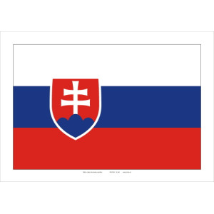 Zástava Slovenskej republiky A4 NELEPIACA 