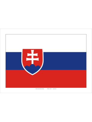 Zástava Slovenskej republiky A4 NELEPIACA