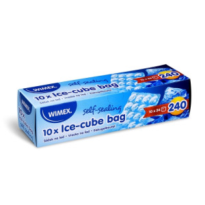 Vrecko na ľad (LDPE) samozatváracie  - kociek