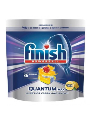 Tablety do umývačky riadu FINISH Quantum, citrón, 36 ks