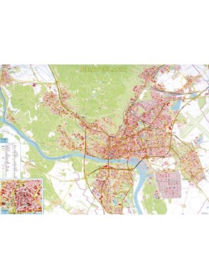 Mapa Bratislavy 1300 x 1000 mm