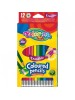 Colorino Kids farebné ceruzky šesťhranné s gumou - 12 farieb