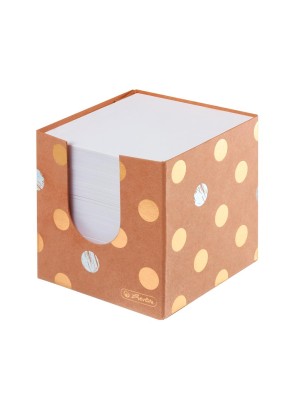 Blok kocka nelepená Herlitz Pure Glam 90x90x90mm kartónová krabička