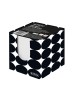Blok kocka nelepená Herlitz Just Black 90x90x90mm kartónová krabička