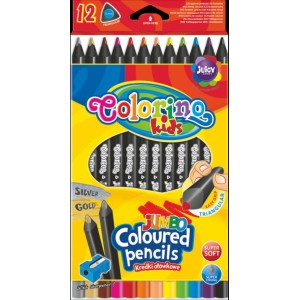 COLORINO Pastelky trojhranné JUMBO 