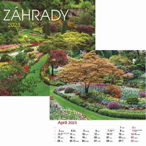 Kalendár nástenný Záhrady 2023