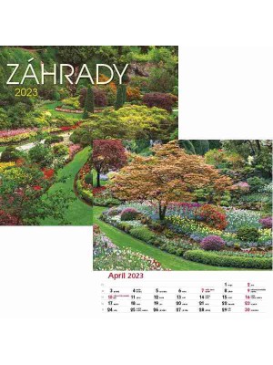 Kalendár nástenný Záhrady 2023