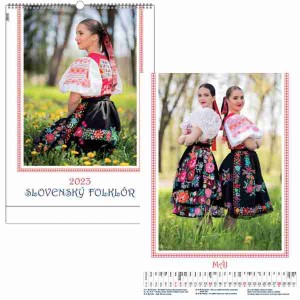 Kalendár nástenný SLOVENSKÝ FOLKLÓR 2023