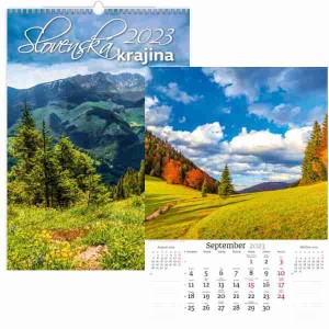Kalendár nástenný SLOVENSKÁ KRAJINA 2023