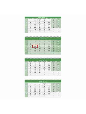 Kalendár nástenný GREEN štvormesačný 2023