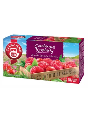 Čaj TEEKANNE ovocný Cranberry & Raspbery 45g