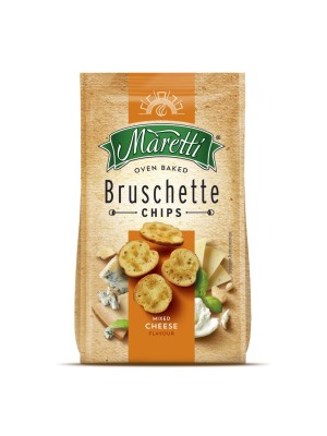 Sucháre Bruschette Maretti štyri druhy syra